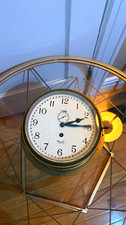 Vintage Mercer St Albans England Brass Marine Ship Bulkhead Clock picture
