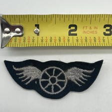 Las Angeles Police Traffic Motorcycle Officer Patch Winged Wheel Felt Cut ~3” picture