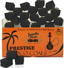 Prestige Coco Coals Flats 1 kg / 72 pc - Natural Coconut Hookah Charcoal Shisha picture