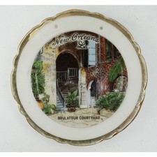 New Orleans Brulatour Courtyard Porcelain Plate Ashtray Trinket Tray picture