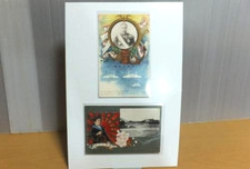 Vintage 1905 Imperial Japanese Navy Triumphant Return Memorial Postcard 2Set F/S picture
