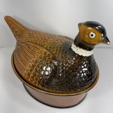 Vintage Secla Portugal Pheasant Covered Dish picture