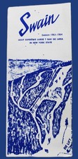 SWAIN SKI CENTER ADVERTISING BROCHURE GUIDE SEASON 1963 1964 VINTAGE SKIING picture