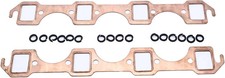 2 Pcs Copper Header Exhaust Gaskets Rectangle Port Fits for Ford Small Block SBF picture