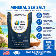 Baja Gold Mineral Sea Salt - 8 Oz. Resealable Bag picture