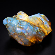 Pure Natural Clear Sky Blue Dominican Amber Rough Specimen 55mm 23.2g picture