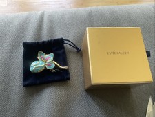 Estee Lauder 2009 Floral Solid Beautiful Perfume Compact ~ Strongwater ~ Box picture