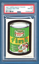 WACKY PACKAGES 1967 DIE CUT # 35 CANADA WET FINK PSA 8 NMMT picture