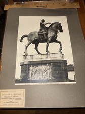 Antique Donatello Sculpture Mounted Photo: Equestrian Portrait of Gattamelata picture