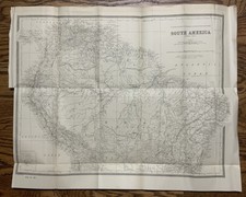 Antique South America Northern Sheet Map Colombia Venezuela West India Islands picture