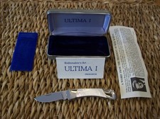 VINTAGE BUCK KNIFE 507 ULTIMA I / MOTHER OF PEARL / PRE-1986 / NEVER USED picture