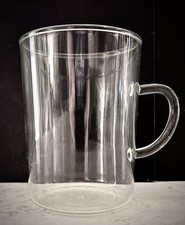 Schott Zwiesel Verran Glass Mug Vintage MCM Clear Germany Coffee Tea Cup 3.5” picture