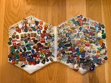 Vintage 1960s Dutch Pin Collection Album Eyssen Kaas 200+ Advertising Stick Pins picture