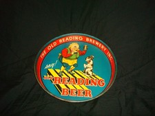 VERY RARE 1930'S SAY OLD READING BEER TRAY GUS AND DOG OLD READING BREWERY PA picture
