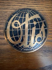 Vintage Otis Trade Mark Elevator Co Bronze Globe Medallion Sign 26-NP-1 4