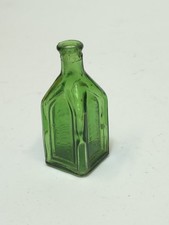 VTG Chief Wahoo Electric Tonic Cathedral Brand Mini Glass Bottle Green Wheaton picture
