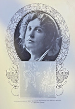 1908 Vintage Magazine Illustration Actress Eleanor Robson picture