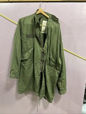 VTG 70's US Military Fish Tail Parka Extreme Cold Weather OD Green Men's  Small picture