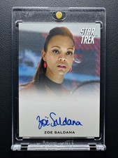 2019 Star Trek Inflexions Zoe Saldana as Nyota Uhura Full Bleed Autograph Auto picture