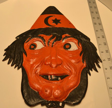 1920's -1930's Halloween Embossed Die Cut Witch Germany picture