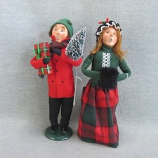 Vintage Byers Choice Ltd Chalfont Pa USA  Christmas Caroling Couple Doll Signed picture