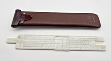 VINTAGE FABER-CASTELL Slide Rule 57/88  Rietz-N Germany Leather Case Mathematics picture