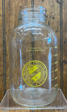 Vintage McKesson Appliance Co Toledo OH Medical Anesthesia Glass Jar Duraglas picture