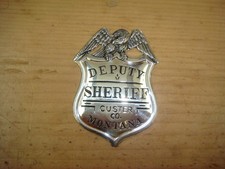 Franklin Mint Deputy Sheriff Badge Sterling Silver .925 picture