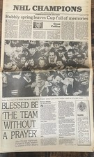 Pittsburgh Penguins Stanley Cup Victory Pittsburgh Press Commemorative Section picture