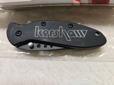 KERSHAW Vintage SCALLION-1620H3-BLK WHITE LETTERS-FOLDING LOCKING KNIFE picture