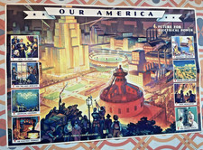 Vintage 1942 Coca Cola Our America Poster No 4 Future Electrical Power WWII Coke picture