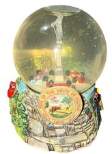 Vintage Souvenir Indiana Racing Go Carts Snow Globe 3.5