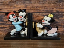 Vintage 1995 Warner Bros Animaniacs Yakko Wakko Dot Bookends WB picture