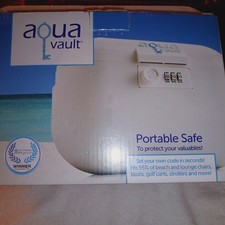 AQUA VAULT PORTABLE PROGRAMMABLE SAFE SECURITY LOCK BOX TRAVEL BOAT POOL BEACH picture