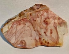Pink Willow Creek Jasper  73gm Natural Lapidary Gem Cabbing Slice Rough picture