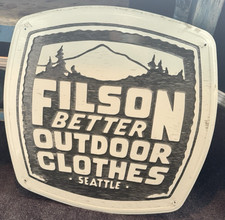 RARE Vintage  metal  Filson Sign 23
