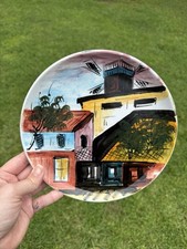 Vintage 1960’s Italian Hand-Painted Ceramic Decorative Plate - Made in Italy picture