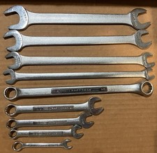 VINTAGE CRAFTSMAN WRENCHES VARIETY OF 9 V44475-4-3-2(7/8-3/8) PLUS 5(12/32-9/16) picture
