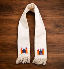 Vintage Lutheran Embroidered Liturgical Stole Sash Church Textile picture