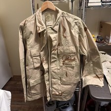 US Navy Seabees Desert Camo Shirt Men's medium Regular Long Sleeve picture