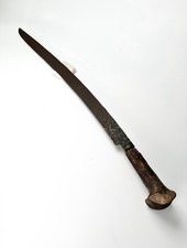 Antique YATAGAN YATAGHAN Turkish Ottoman Empire Early 1800’s Sword Forged Thin picture