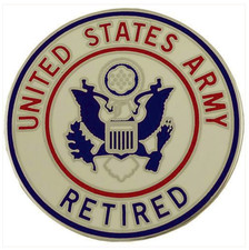 Vanguard ARMY ID BADGE UNITED STATES ARMY RETIRED picture