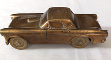 VTG VINTAGE BANTHRICO 1955 FORD T-BIRD METAL CAR PIGGY BANK PEOPLES SAVINGS 7