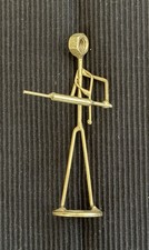 HANDMADE VINTAGE DOCTOR NURSE SCULPTURE WELDED NUTS BOLTS FIGURE RARE picture