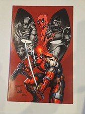 Deadpool Team Up 1 Rob Liefeld Virgin Marat Mychaels Signed & Remarked COA picture