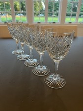 Vintage Kosta Boda Helga Tall Water Goblets Set of 5 Swedish Crystal 7.5” picture