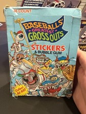 1988 Leaf Baseball's Greatest Gross Outs W/ 32 Sealed Wax Packs picture