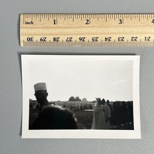 Original 1951 Rabat Morocco Snapshot Photo Ramadan Ram Dam Crowd Traditional Fez picture