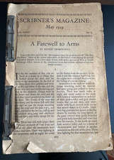 Periodical - Scribner's Magazine May 1929-1st FAREWELL TO ARMS-HEMINGWAY-RARE picture