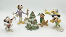 Lenox Disney Showcase Winter Fun 100th Fab Five Christmas Figurine Set picture